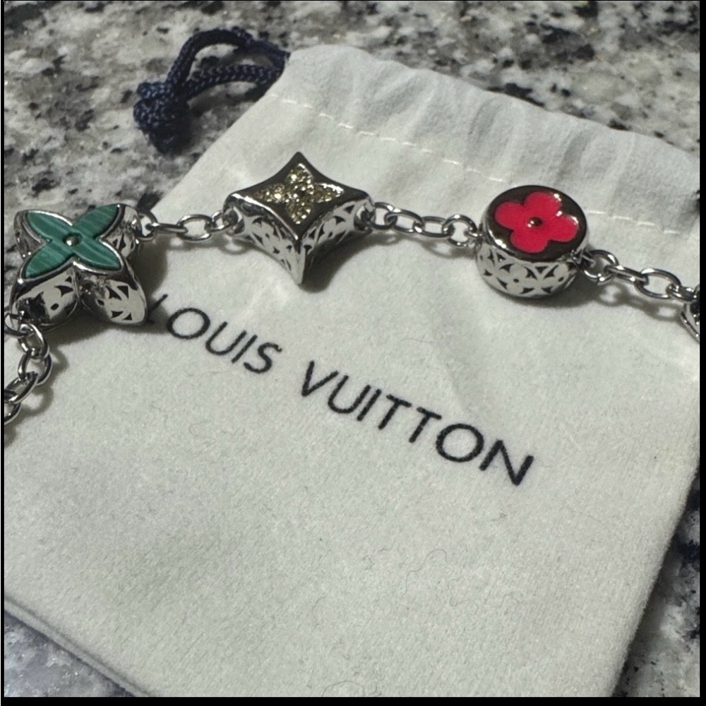 Louis Vuitton Silver and Multicolor Charm Bracelet - Picture 6 of 6